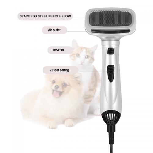 Pet Hair Dryer Comb with Brush